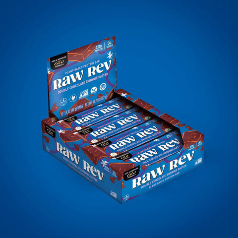 Double Chocolate Brownie Batter "New & Improved Glo" Vegan Protein Bars